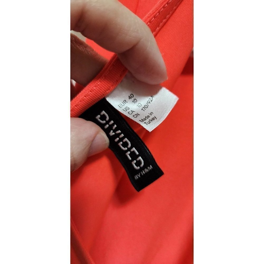 H&m Divided Womens Dress Size 10 Cinched Waist Sleeveless Knit Pullover - Picture 3 of 10